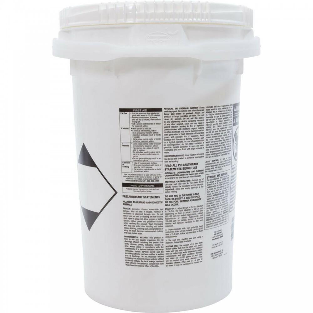 In the Swim 3 inch Chlorine Tablet Bucket - 50 Pound