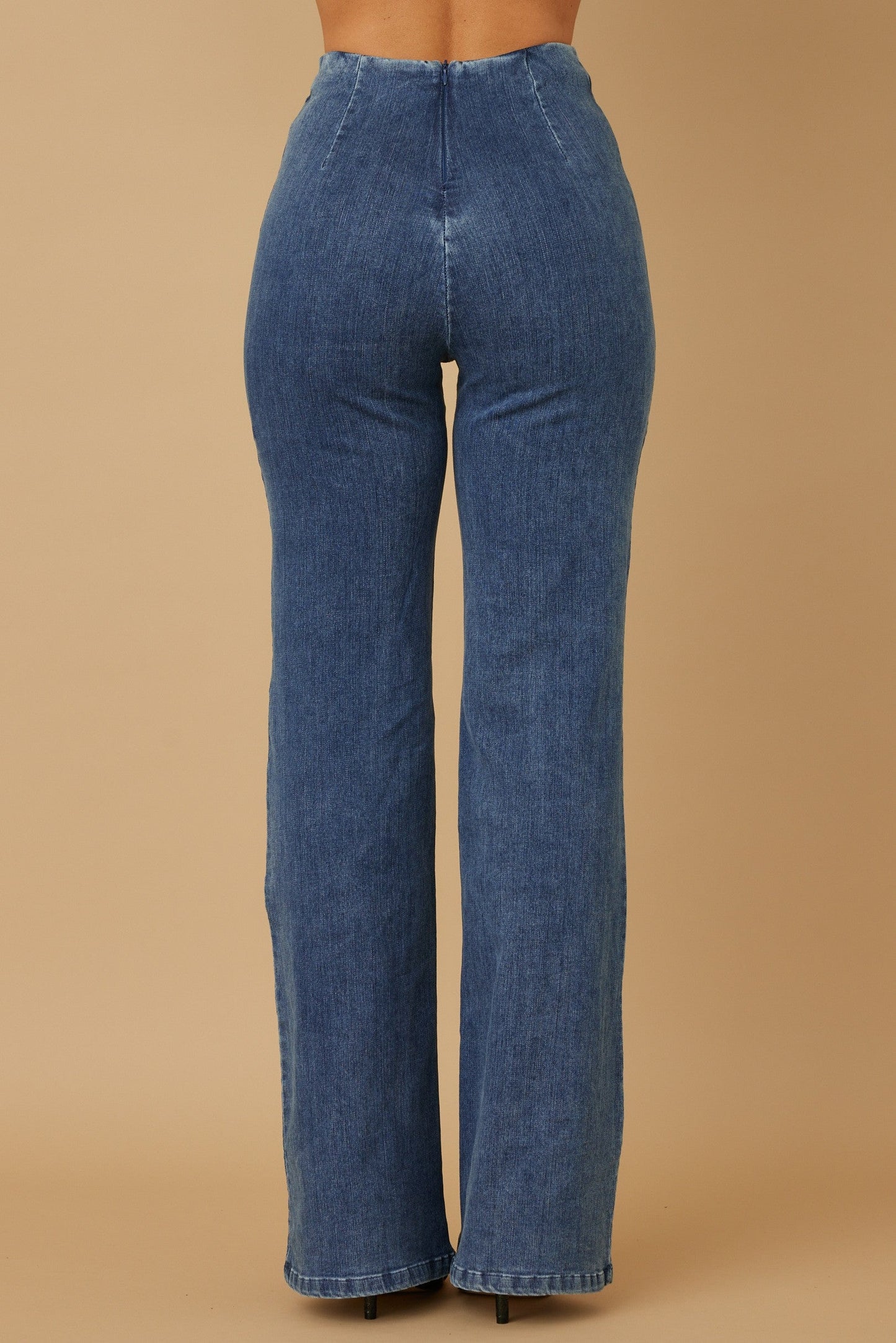 High Waisted Button Jeans (REG)