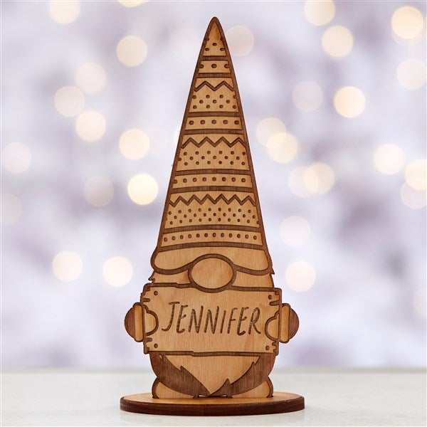 personalized wooden christmas gnomes