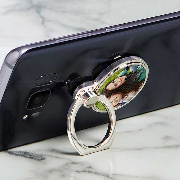 personalized photo phone ring holder & stand