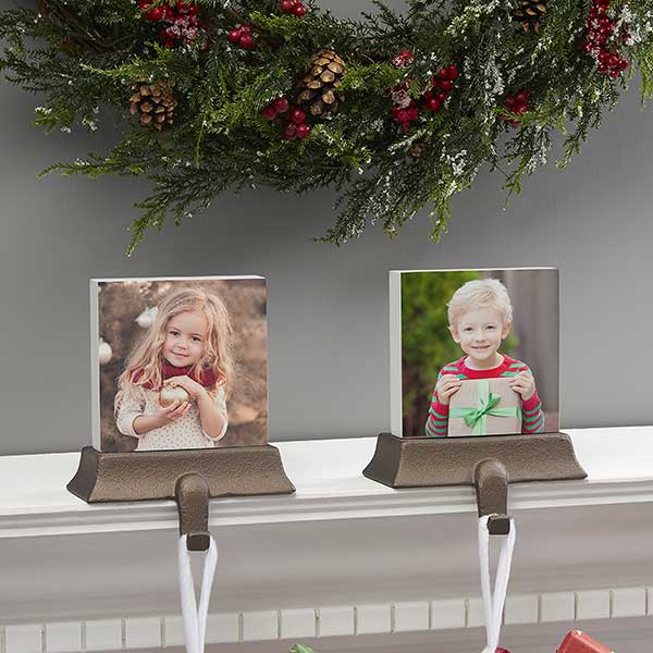 personalized photo stocking holder