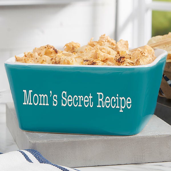 personalized small classic square baking dish