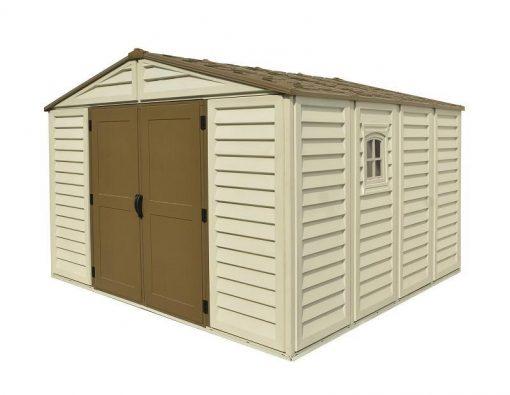DuraMax 10.5’x13′ Woodbridge Plus Vinyl Shed with Foundation