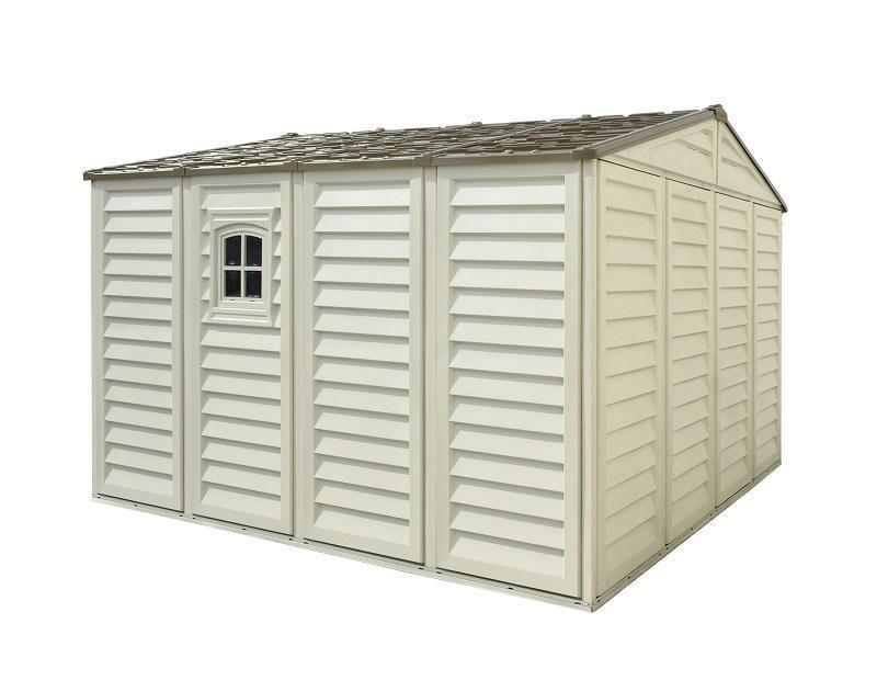 DuraMax 10.5’x13′ Woodbridge Plus Vinyl Shed with Foundation