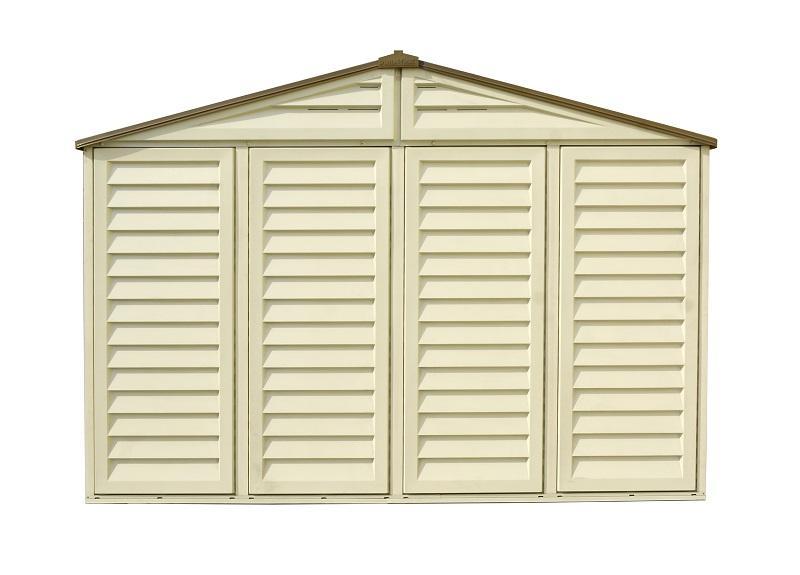 DuraMax 10.5’x13′ Woodbridge Plus Vinyl Shed with Foundation