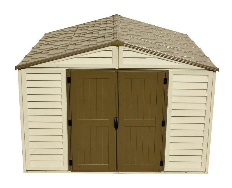 DuraMax 10.5’x13′ Woodbridge Plus Vinyl Shed with Foundation