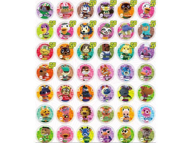 Animal Crossing - 100Pcs Third Set NFC PVC TAG Round Cards Villager Cards for Switch AMIIBO WII U(NO 201-300)