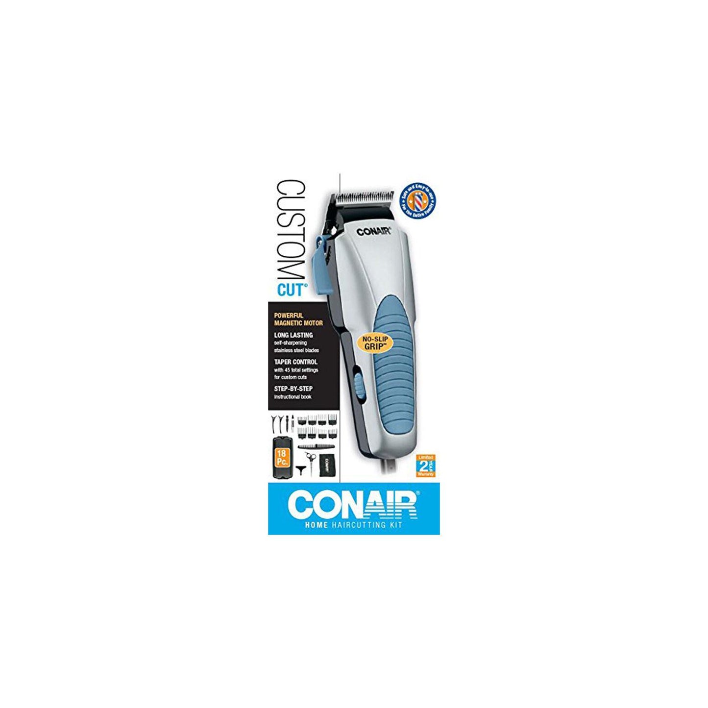 18-Piece Professional Shaver Kit Beard Hair Clipper Trimmer Grooming Set