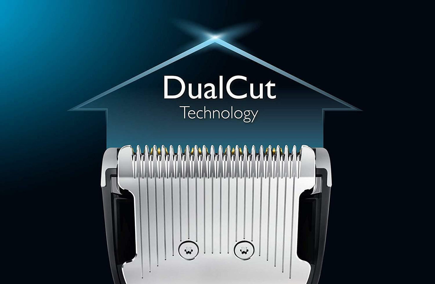 Philips HC7460/15 - Hair Clippers With Blades Steel Stainless, 3 Combs