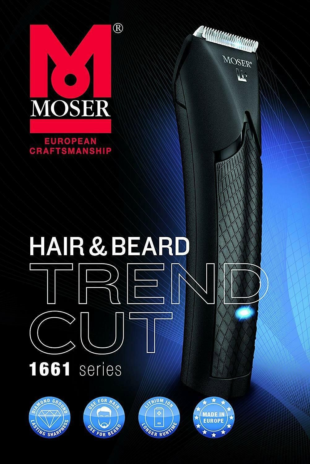Moser 1661-0460 Trend Cut Li Professional Cordless Hair Clipper Be1