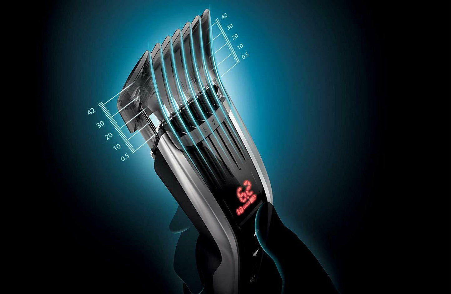 Philips HC7460/15 - Trimmer With Blades Of Stainless Steel, 3 Combs