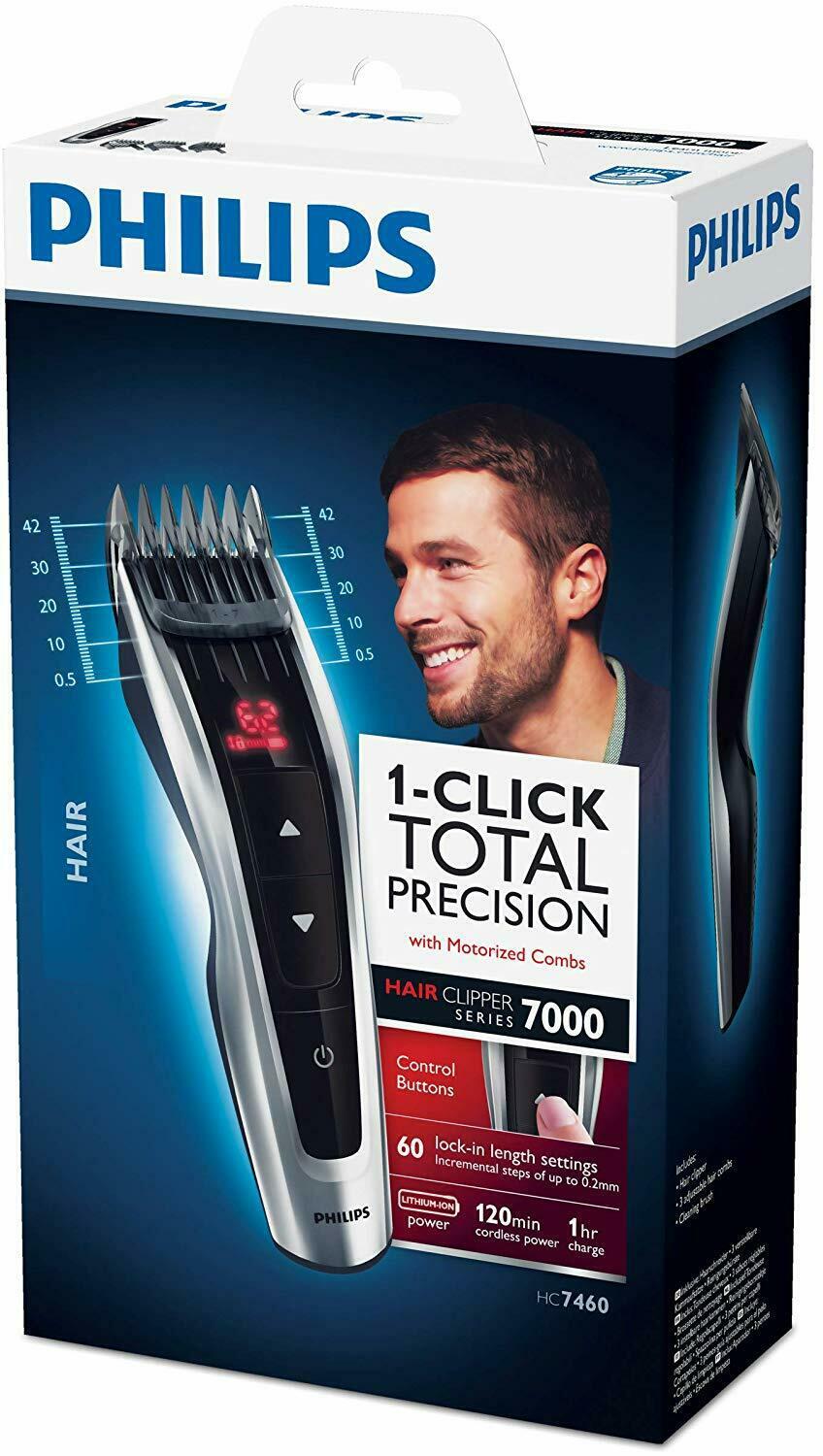Philips HC7460/15 - Trimmer With Blades Of Stainless Steel, 3 Combs