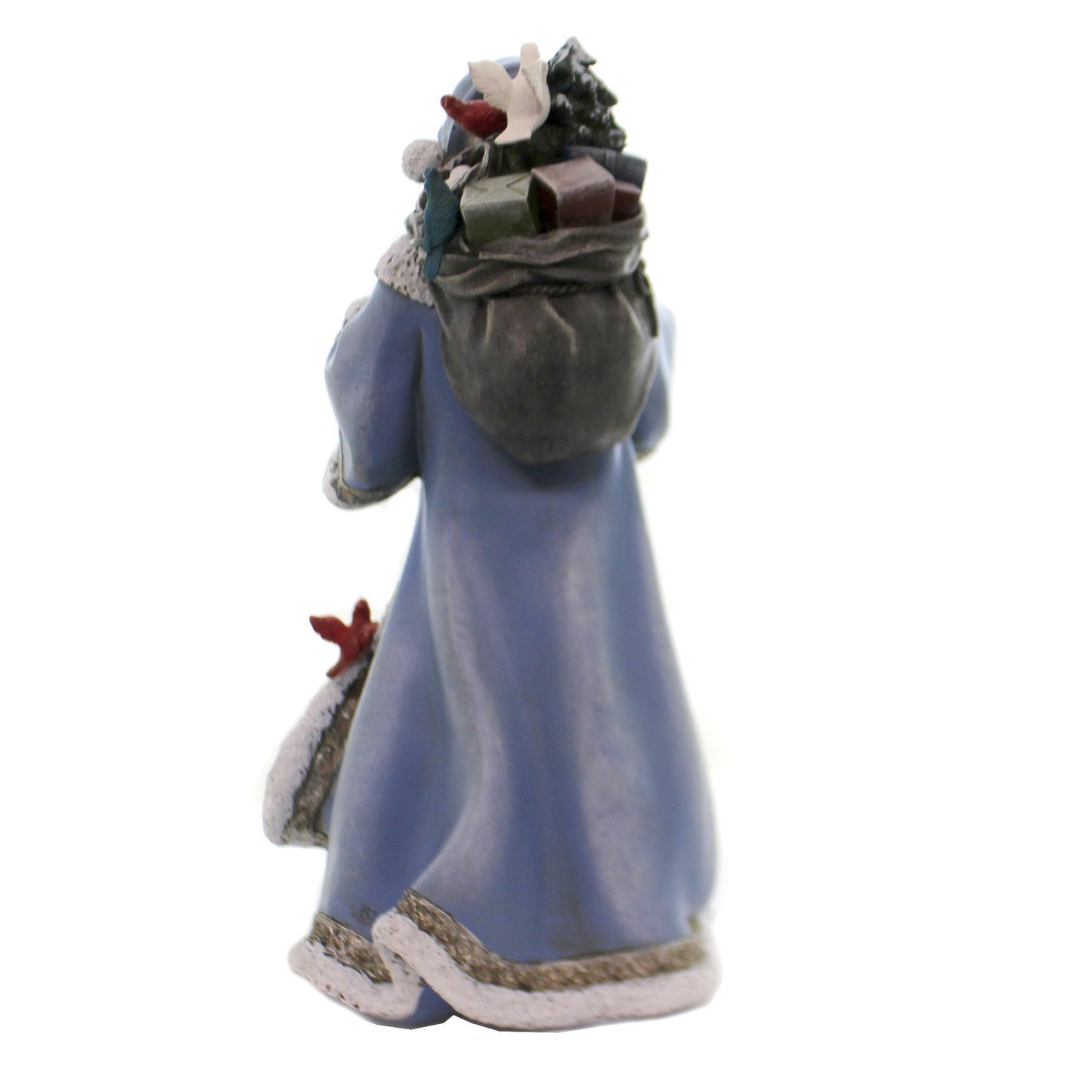 14" Santa with Feather Friends Figurine Christmas Tabletop Decor
