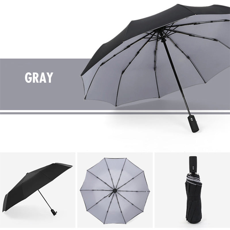 1pc Automatic Anti-Wind Double Layer Commercial LarUmbrella, Diameter 105cm/41.33in
