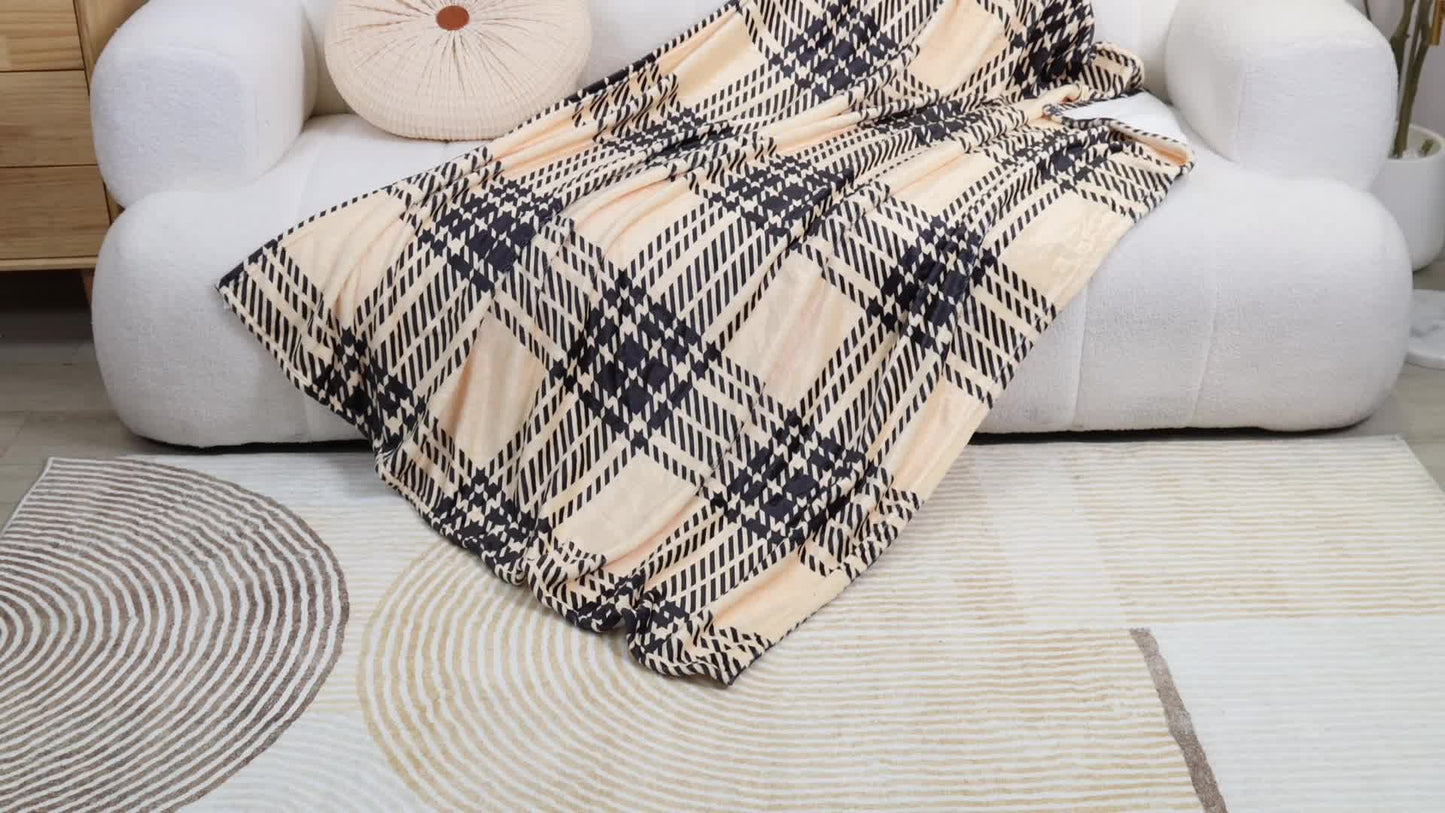 1pc To My Daughter Print Blanket, Soft Blanket For Sofa Office Bed And Travelling Daughter Birthday Gift
