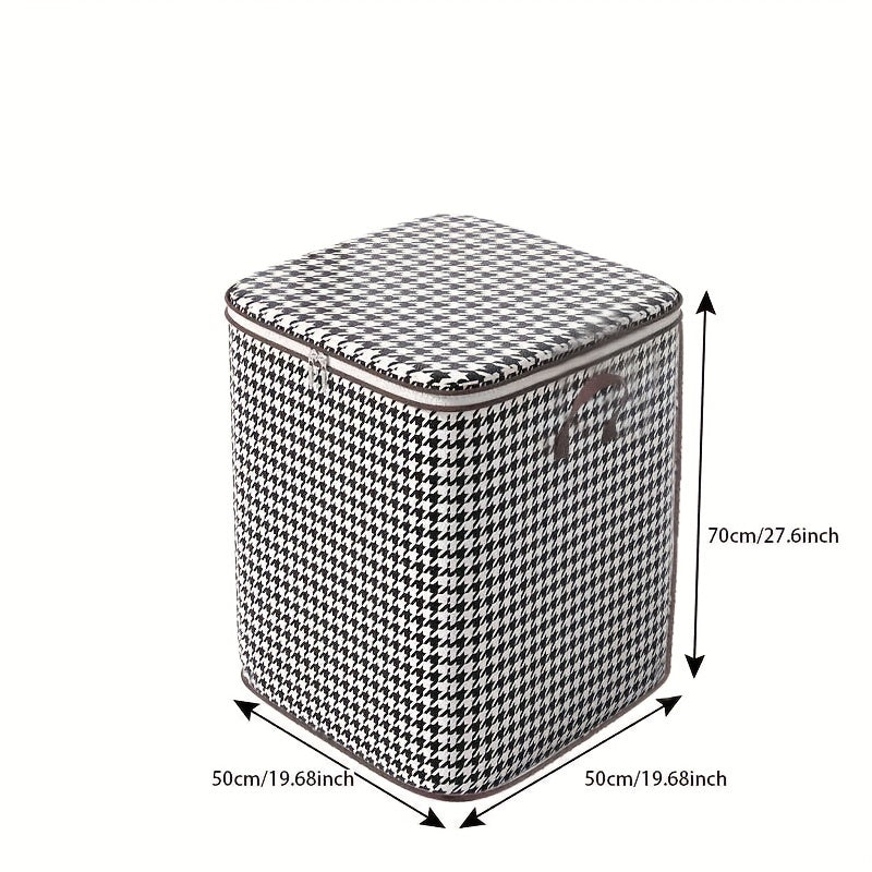 180-liter Houndstooth Bag Clothes LarCapacity Household Quilt Bag Moving Bag PacMoisture-proof Bag For PacClothes