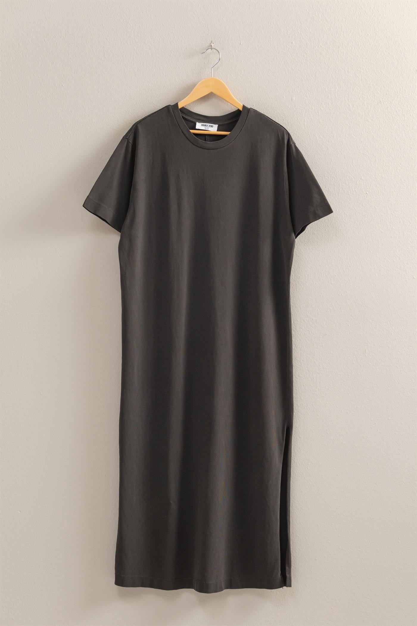 Casual Day T-Shirt Dress in Black (REG)