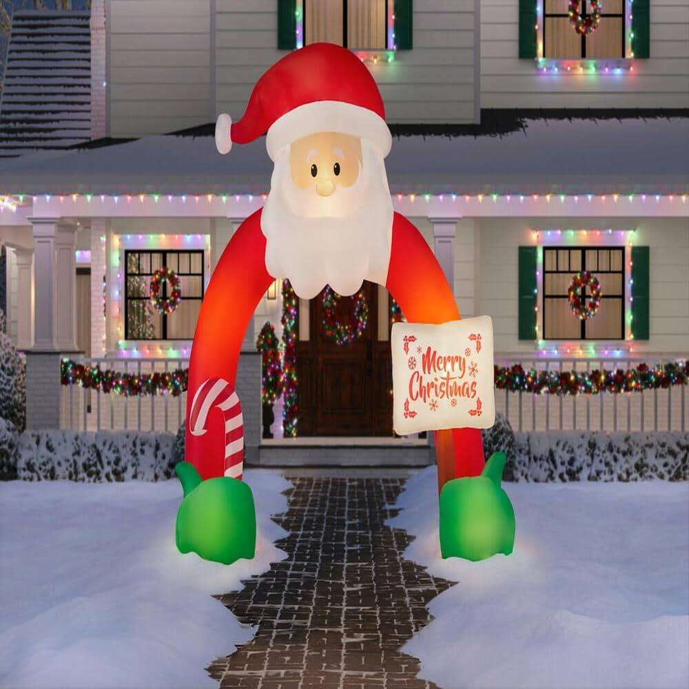 12.5 ft by 12 ft Santa Archway Holiday Inflatable