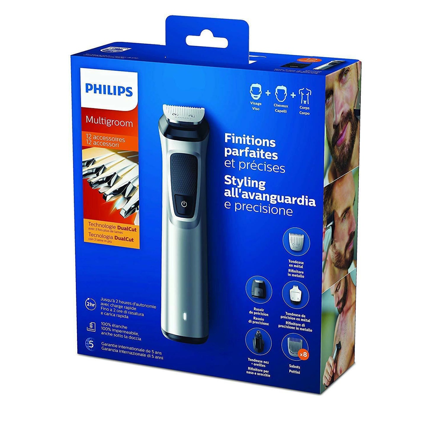 Philips Barber MG7710/15 Trimmer Beard And Precision 12 IN Technology Dualcut