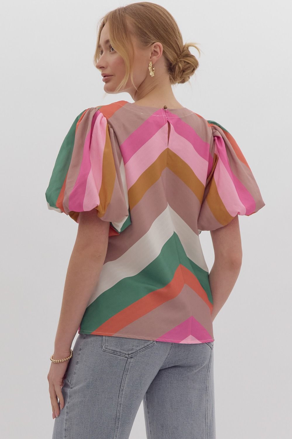 Chevron Stripe Top (REG)