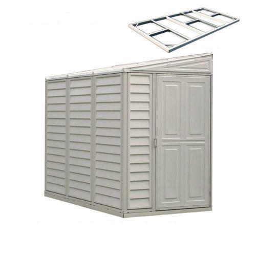DuraMax 4’x8′ Stronglasting SideMate Vinyl Shed & Foundation