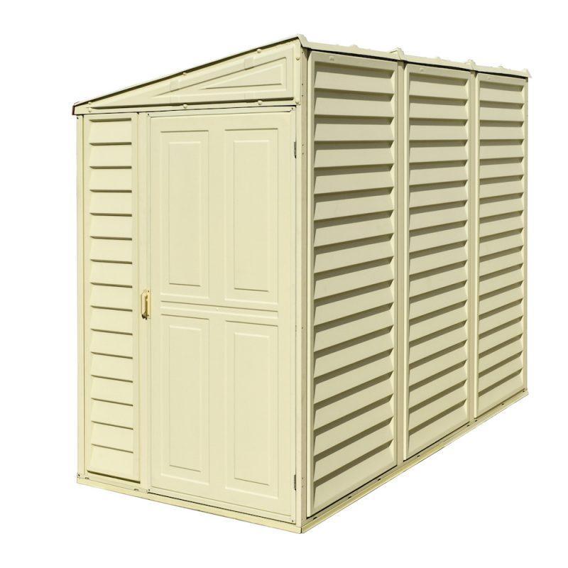DuraMax 4’x8′ Stronglasting SideMate Vinyl Shed & Foundation
