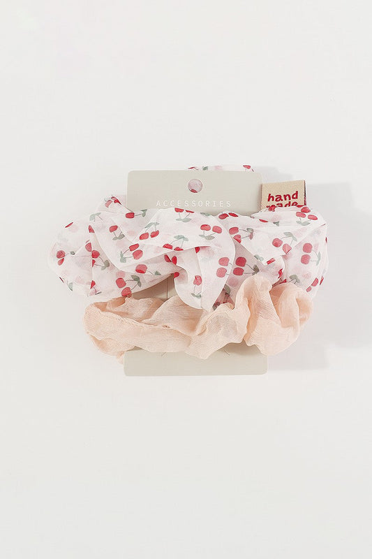 Cherry Jubilee Scrunchie Set