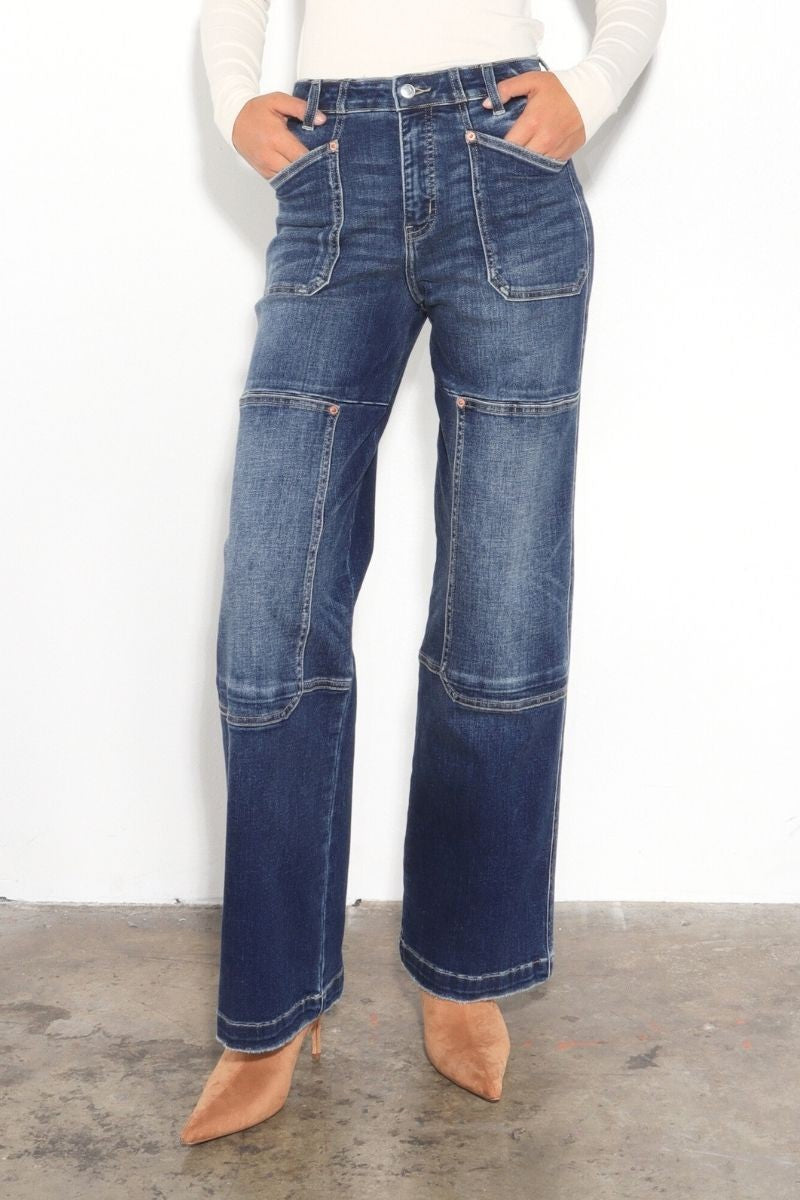 Relaxed Wide Leg Jeans AT2056 (REG)