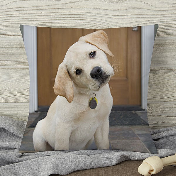pet photo memories personalized throw pillow