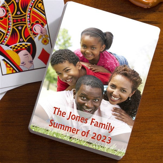 personalized photo playing cards