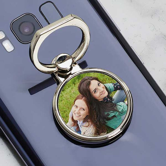 personalized photo phone ring holder & stand
