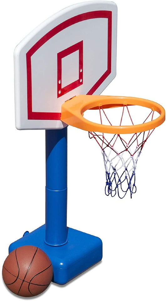 24" White and Blue Water Sports Jammin Basketball Poolside Swimming Pool Game