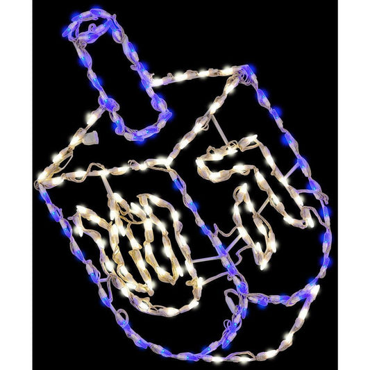 32 in. Hanukkah Dreidel with LED Lights