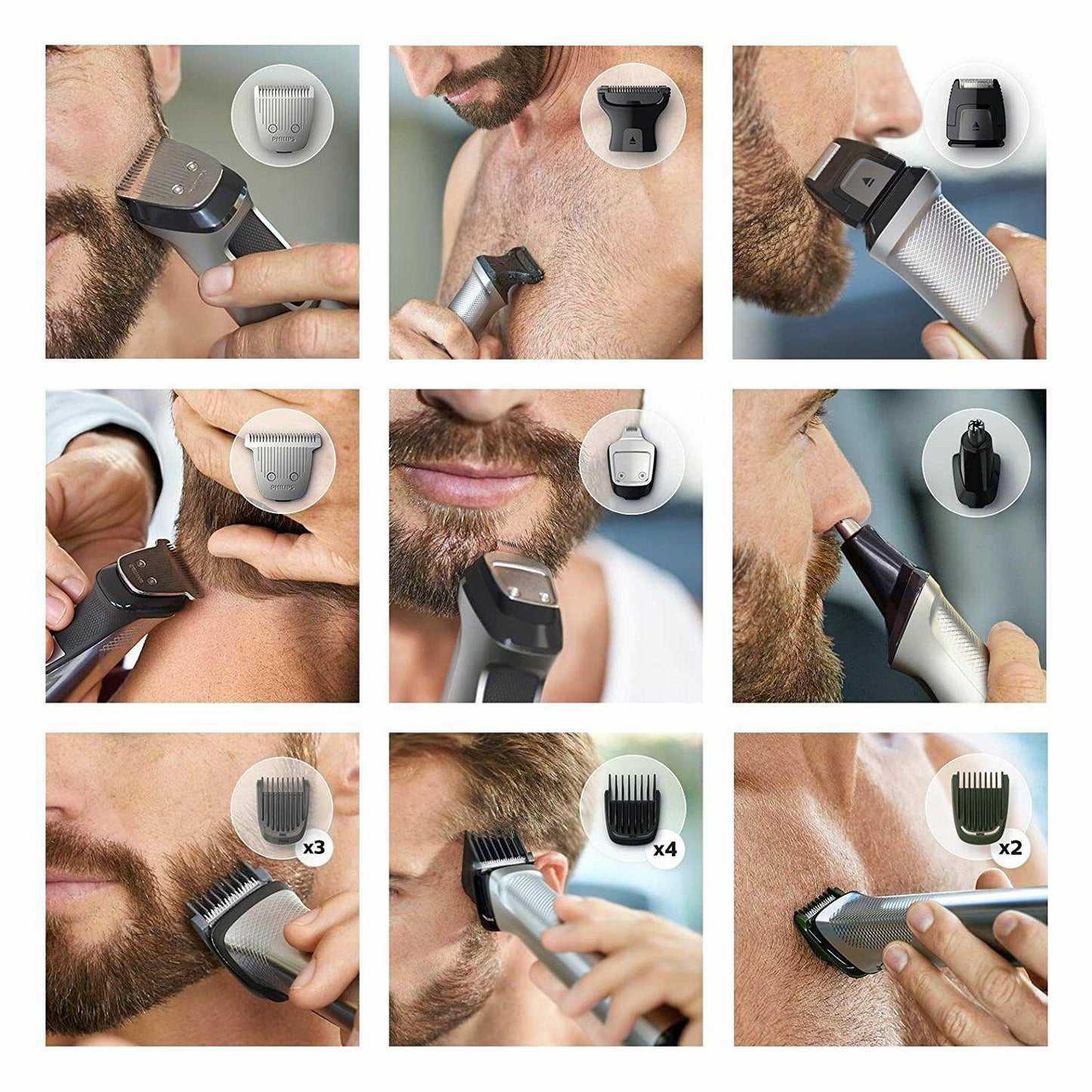 Philips Mg7730/15 Beard Trimmer and Precision 16 in 1