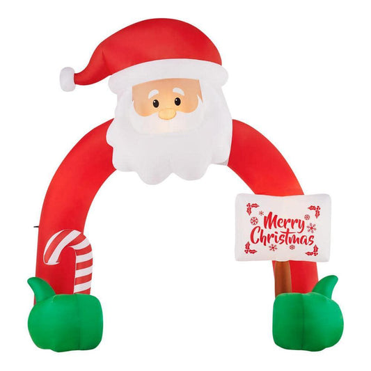 12.5 ft by 12 ft Santa Archway Holiday Inflatable
