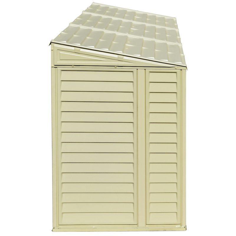 DuraMax 4’x8′ Stronglasting SideMate Vinyl Shed &amp; Foundation